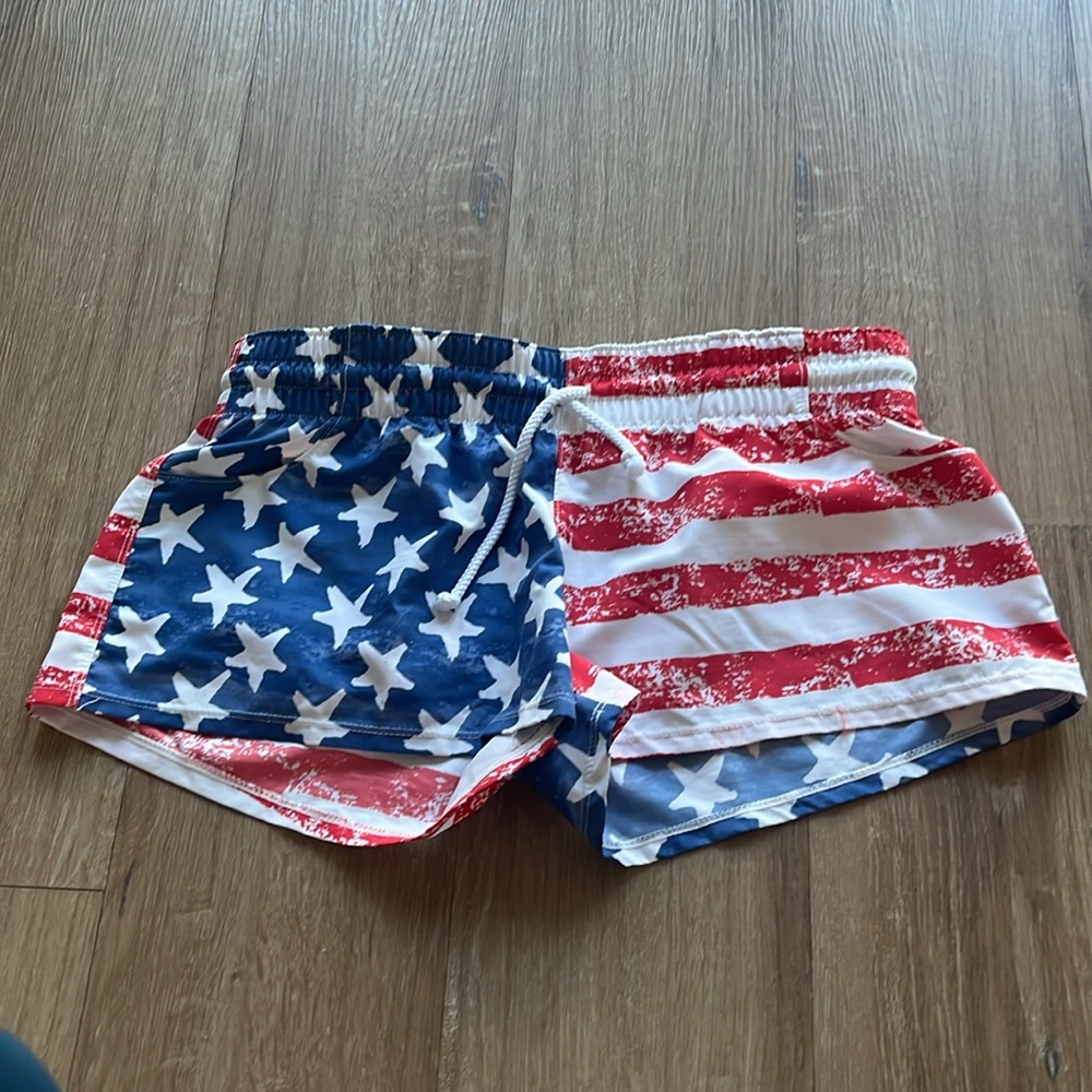 NWOT American Flag Shorts - Picture 3 of 3